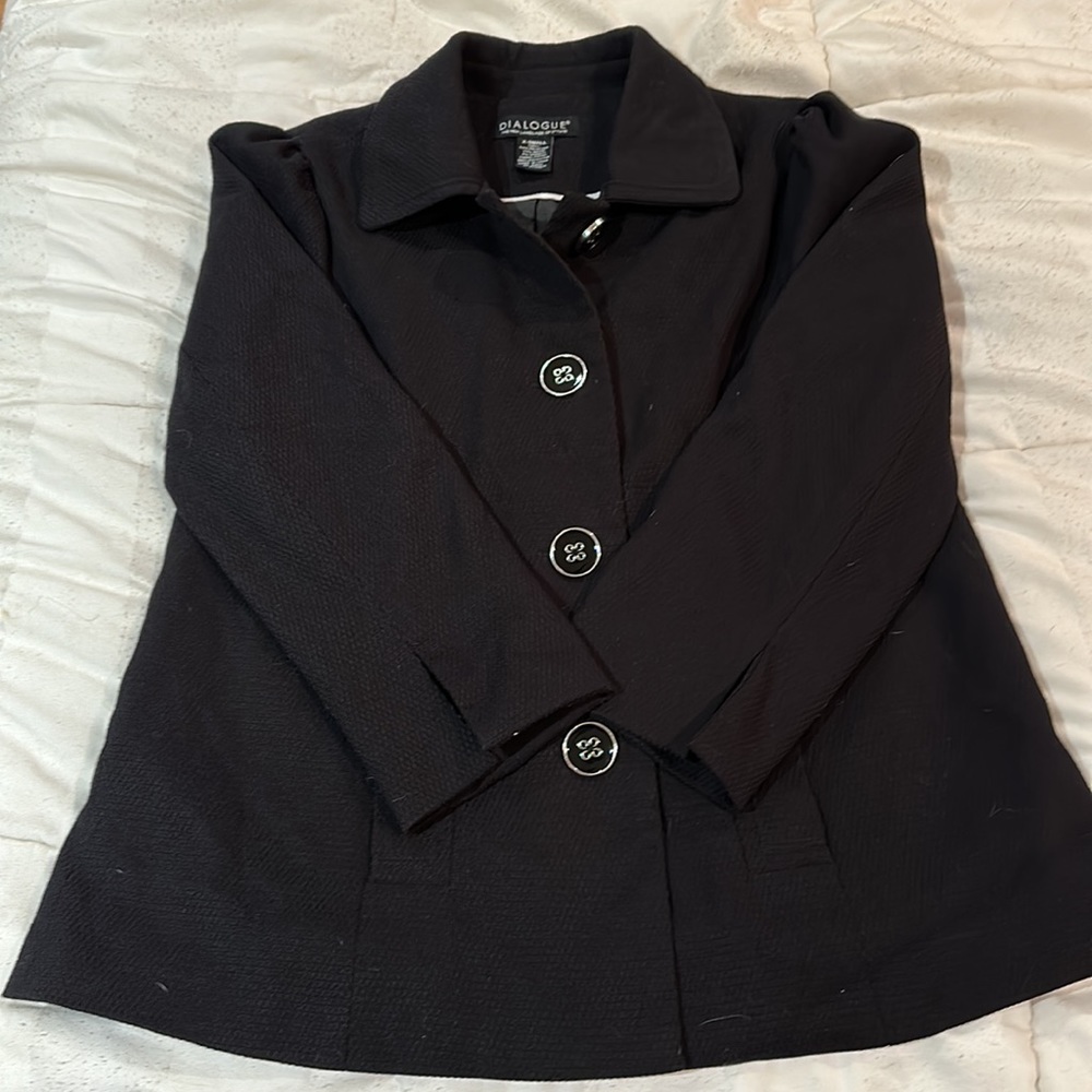 Dialogue black blazer. Size x-small.